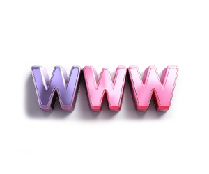 WWW jako logo připojení internetu